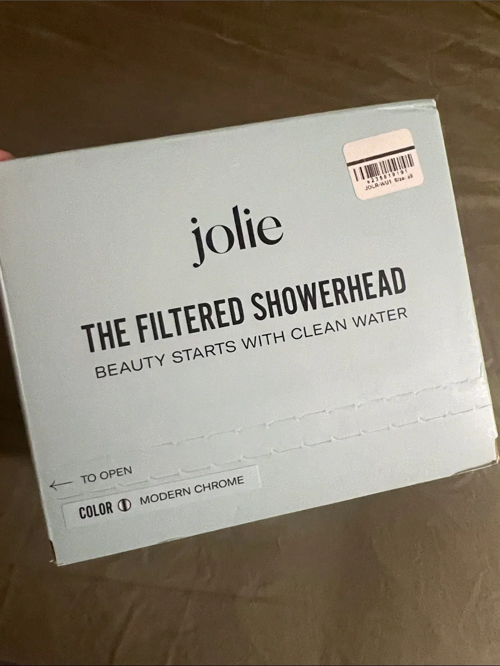 New in box- Jolie Chrome Showerhead Knob in Silver Finish